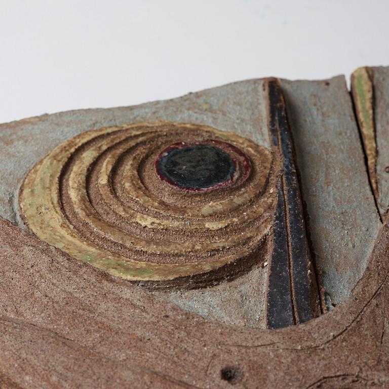 Tyra Lundgren, relief "De hungriga", egen ateljé 1950-tal.