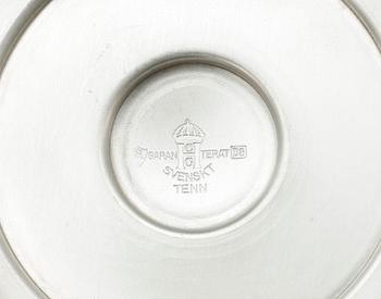 LJUSSTAKAR, ett par, tenn, C.G. Hallberg, 1930.