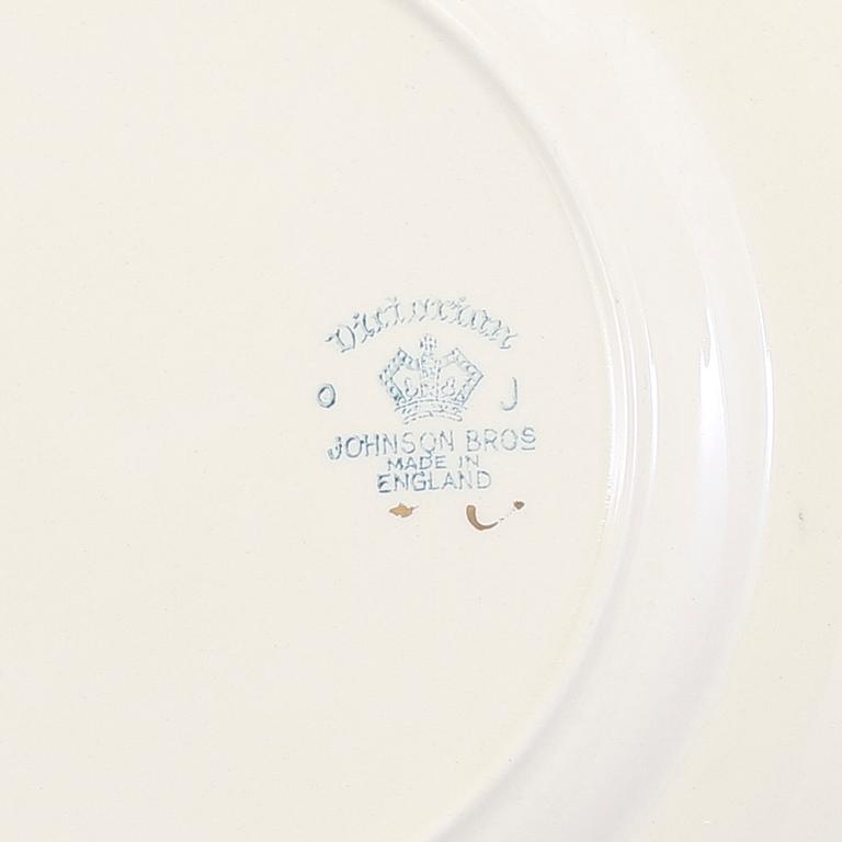 SERVIS, 33 delar, porslin, "Victorian", Johnson Bros, England, 1900-talets andra kvartal.