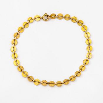 Björn Weckström, A 14K gold bracelet. Lapponia 1969.