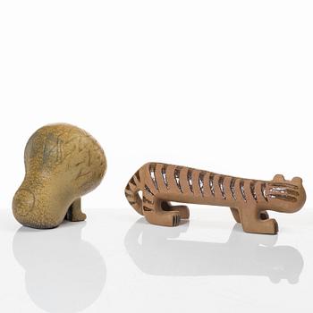 Lisa Larson, figurines, 2 pcs, Gustavsberg.