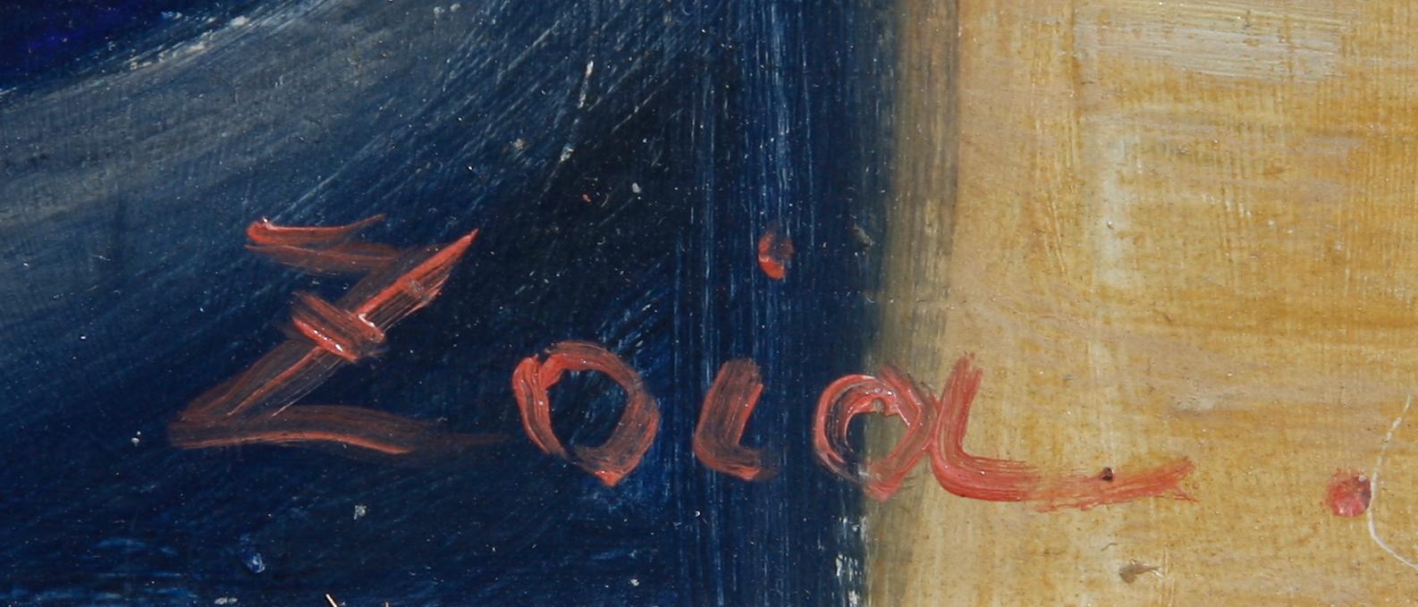 ZOIA, olja på pannå, sign.