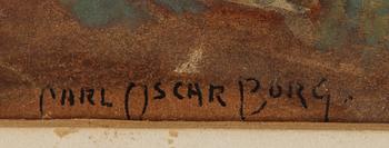 Carl Oscar Borg, gouache, signed Carl Oscar Borg.