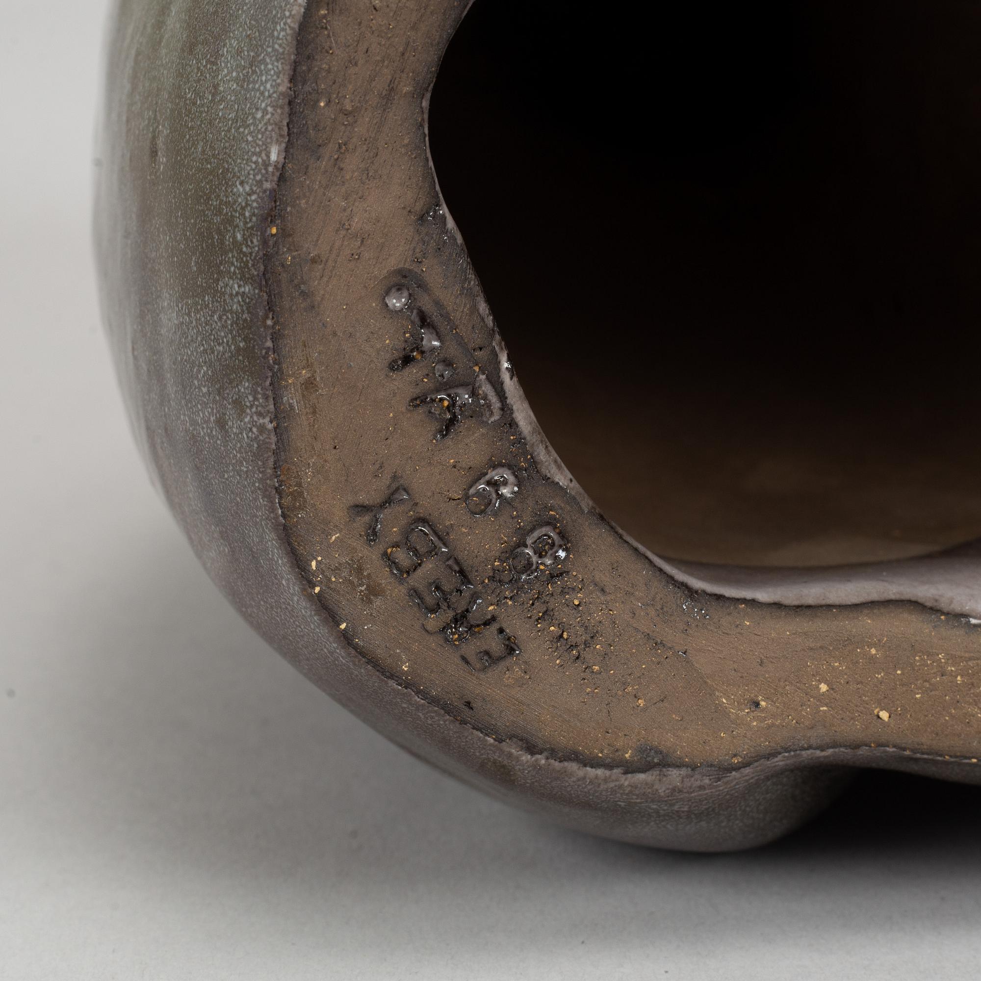 Three earthenware fingurines by Vicke Lindstrand for Upsala-Ekeby.