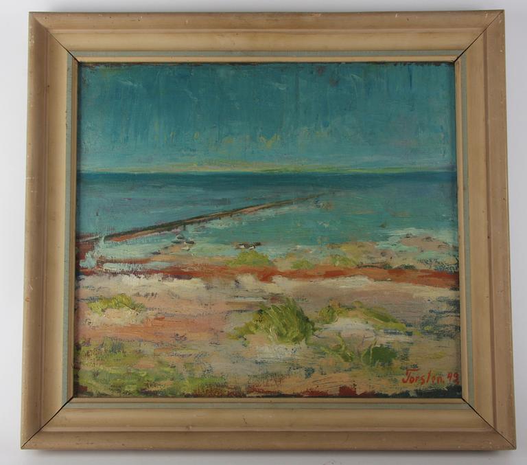 ANDERSSON, TORSTEN. Olja på duk, sign o dat -49.