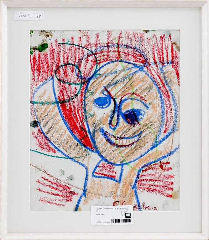 ERLAND CULLBERG, krita. Sign.