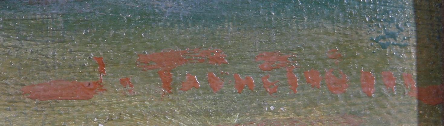 IDA TÖRNSTRÖM, olja på duk. Sign.