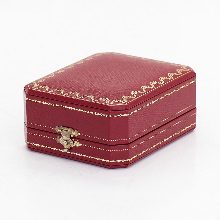 Cartier, sormus, "Love", 18K valkokultaa ja timantti n. 0.02 ct.