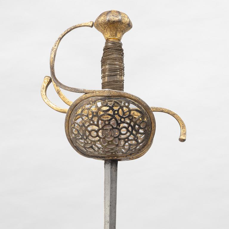 Rapier, early 17th century.