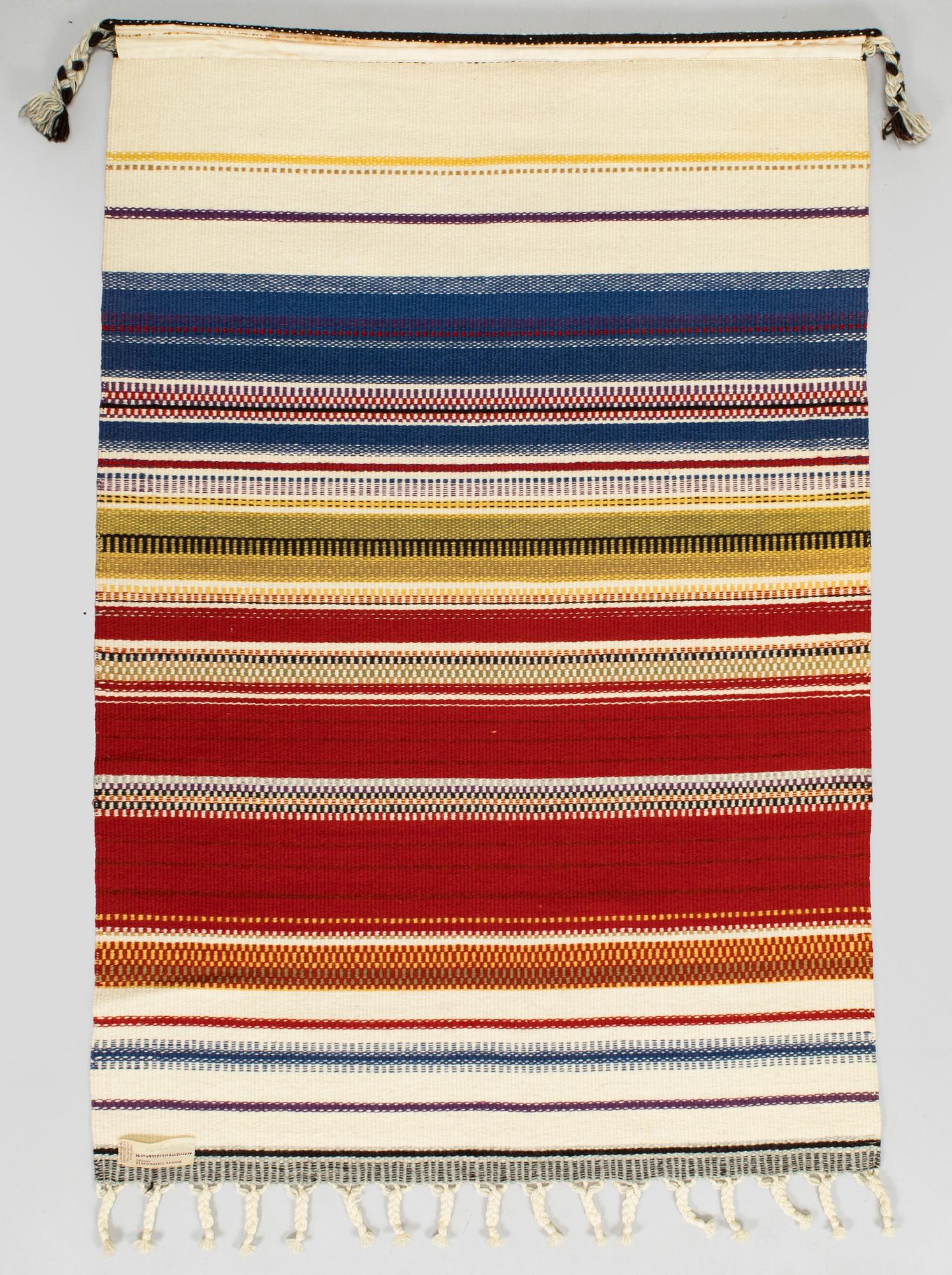 Elsa Montell-Saanio, rana / väggbonad, "Höstfärger" Finland. Ca 130 x 87 cm.