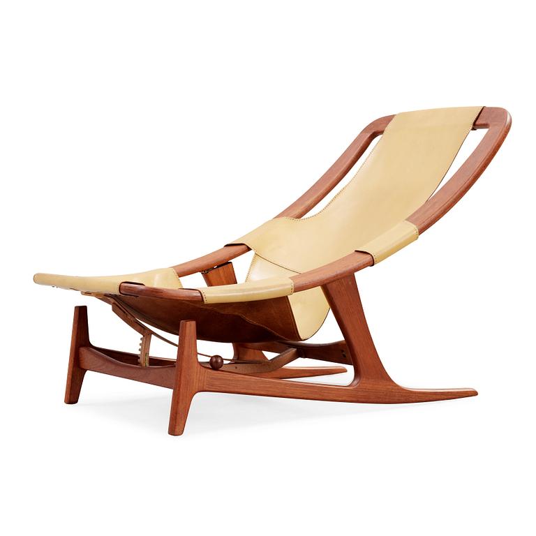 An Arne Tidemand Ruud easy chair 'Holmenkollen', Norcraft Norway 1950-60's.