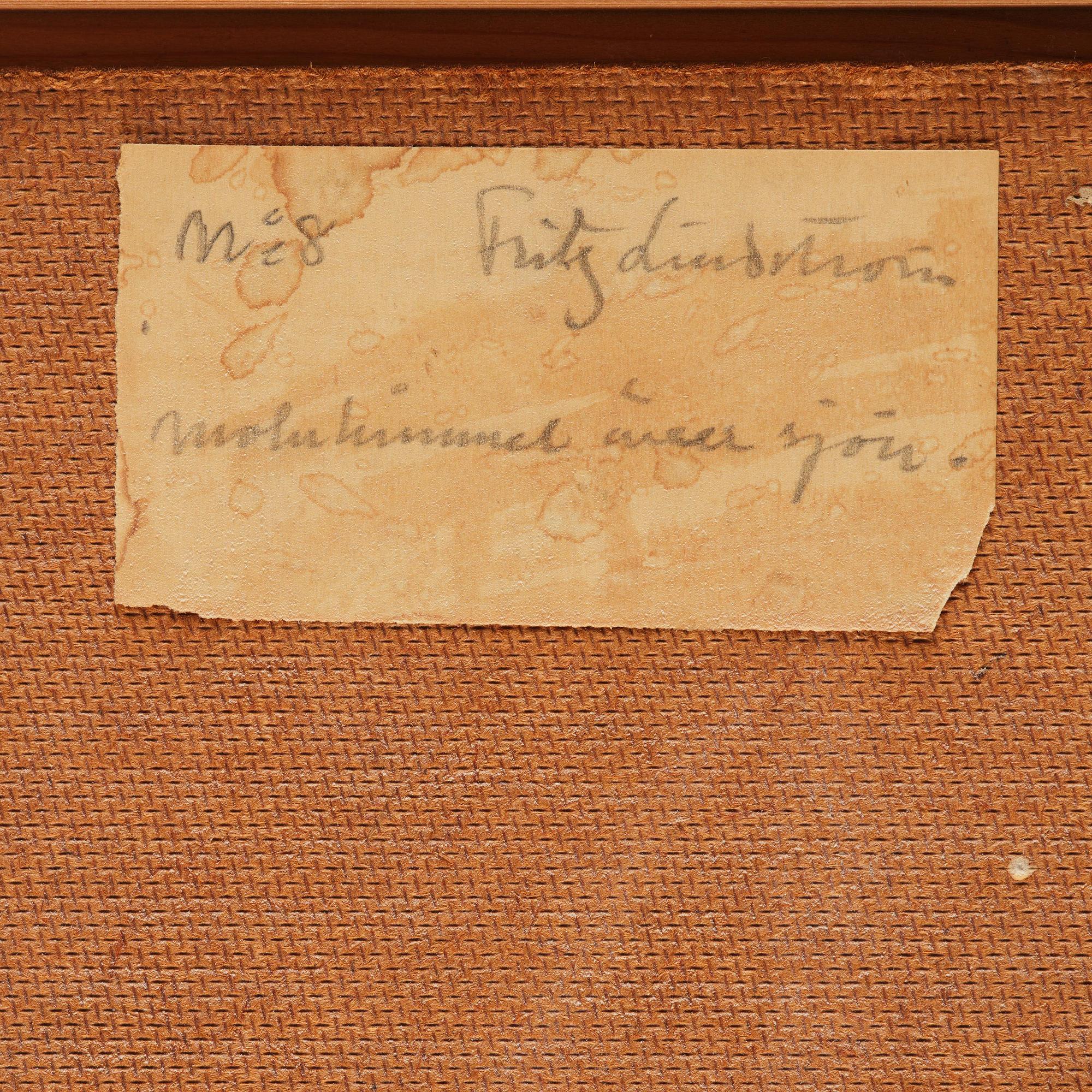Fritz Lindström, "Molnhimmel över sjön".