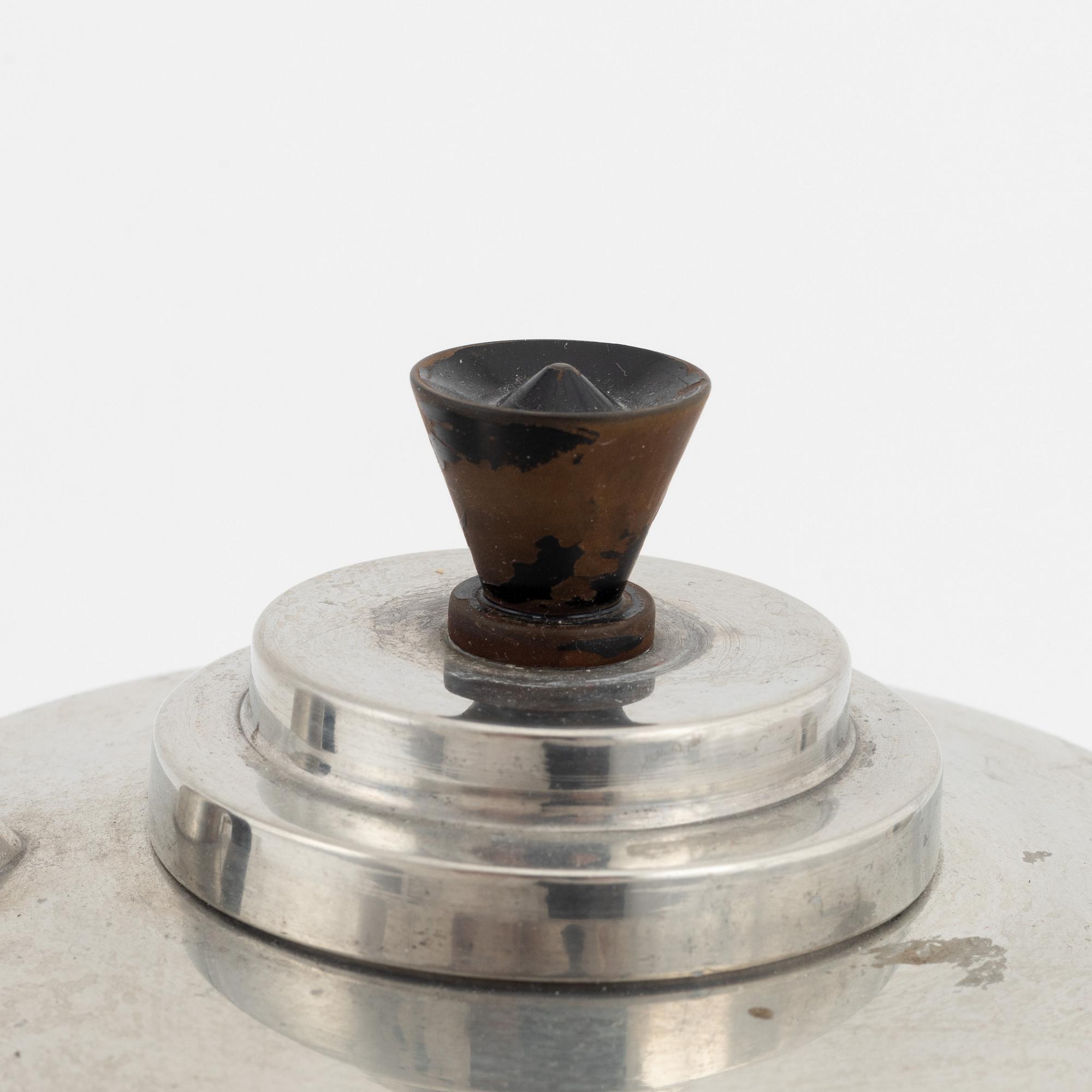 A petwer coffee service, Stockholm 1933.