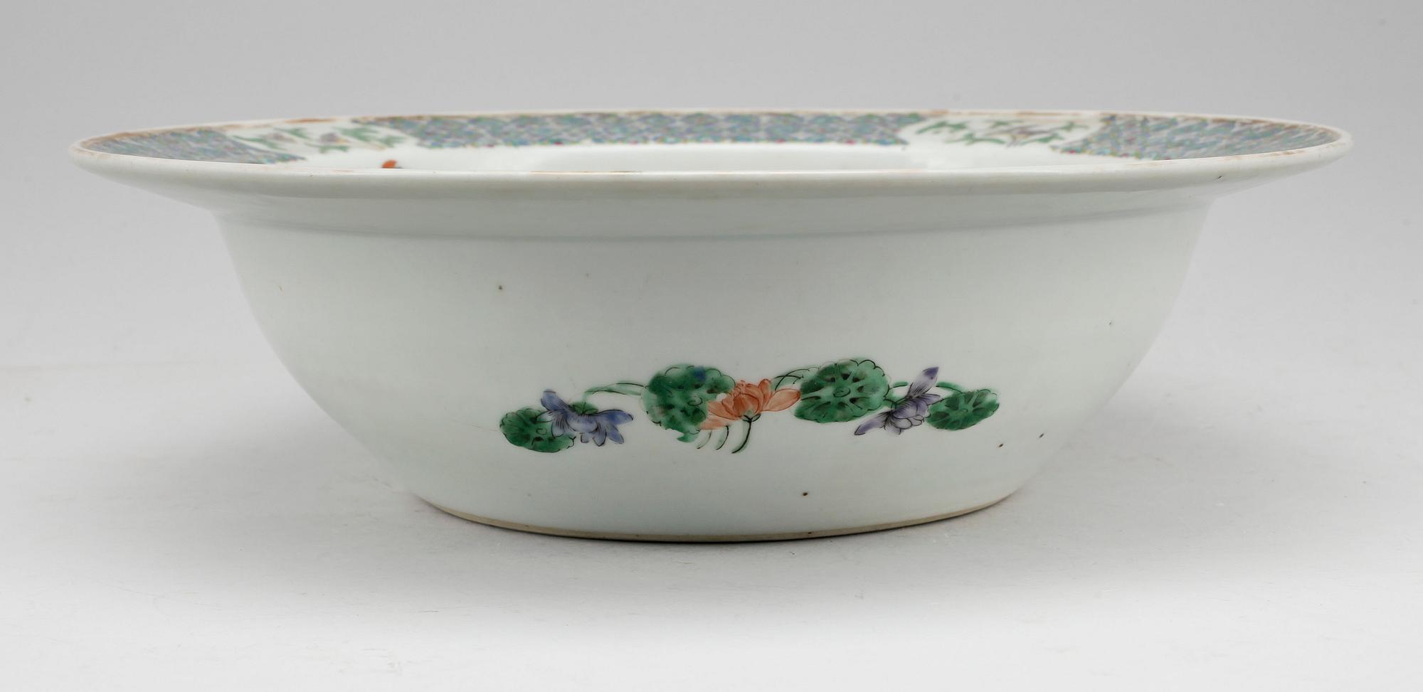 TVÄTTFAT, porslin, kina, 1800/1900-tal.