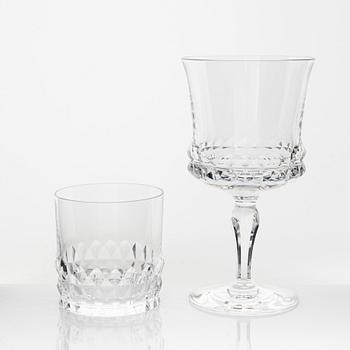 Ingeborg Lundin, a 30-piece 'Silvia' glass service, Orrefors.