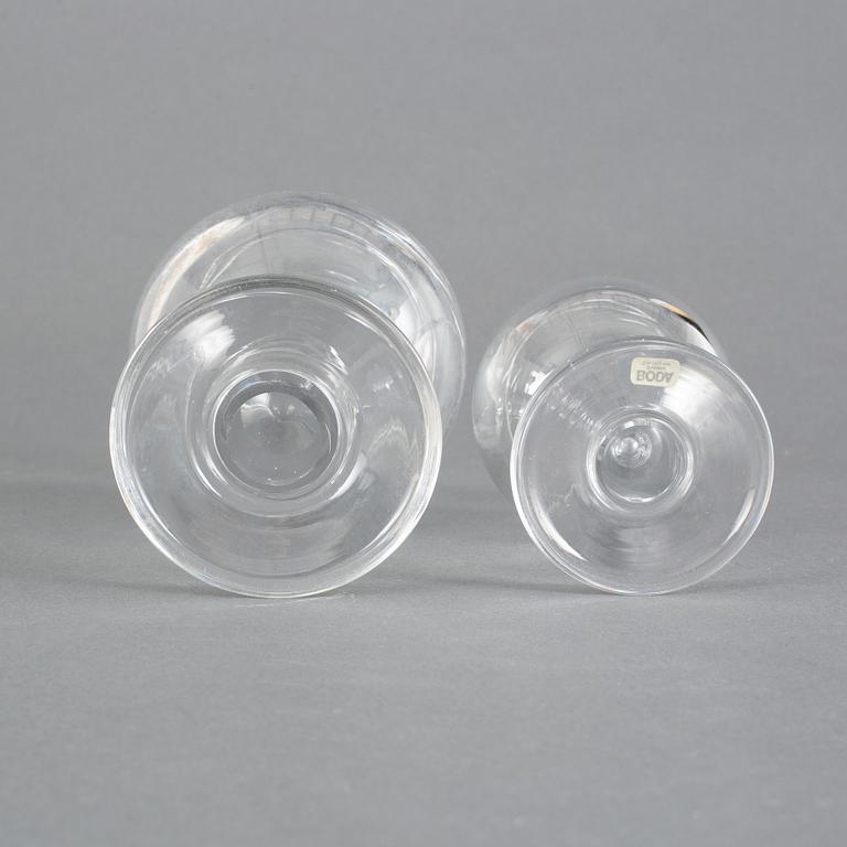 Erik Höglund, glass, 12 + 12, "Fars glas", Boda, second half of the 20th century.