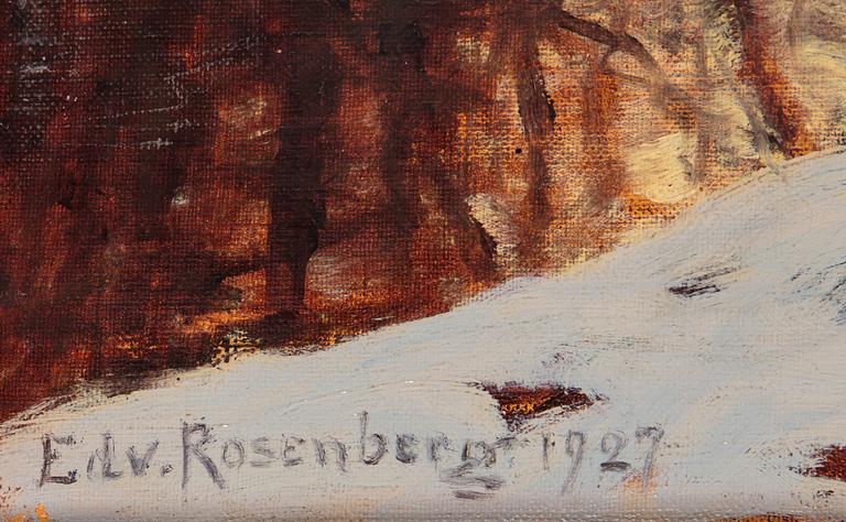 EDVARD ROSENBERG, olja på duk. Signerad och daterad 1927.