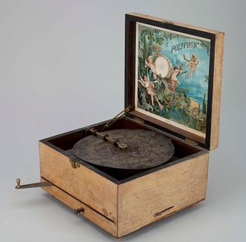 SPELDOSA, Polyphon, Tyskland, ca. 1900.