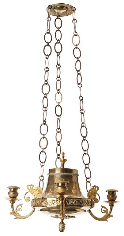 AMPEL, för tre ljus. Frankrike, 1800-talets början. Empire.