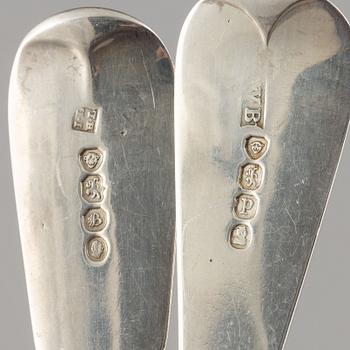 A set of silver cutlery, 18th-20th Century (35 pieces).