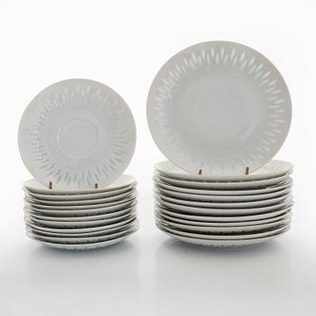 Friedl Holzer-Kjellberg, A set of 24-piece tea service, signed - F.H.Kj-. Arabia, Finland.