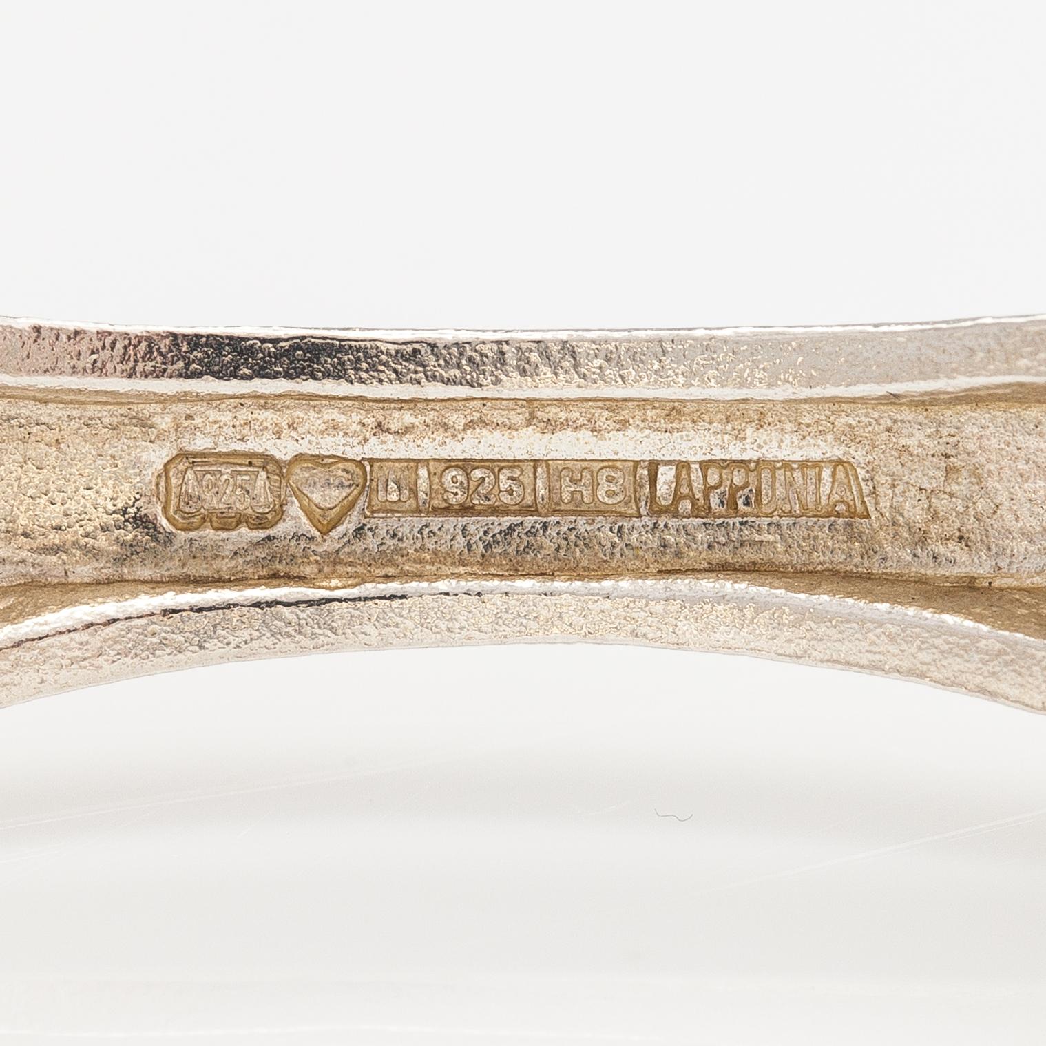 Björn Weckström, A sterling silver bracelet. Lapponia 1985.