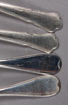 KAFFESKEDAR, 13+12, silver, 1900-talets andra hälft.