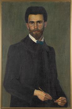 Birger Simonsson, oil on canvas, not signed, dated 1907 verso.