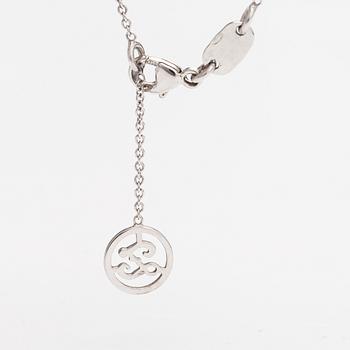 An 18K white gold neclöace with diamonds ca. 0.50 ct in total. Zoccai, Italy.