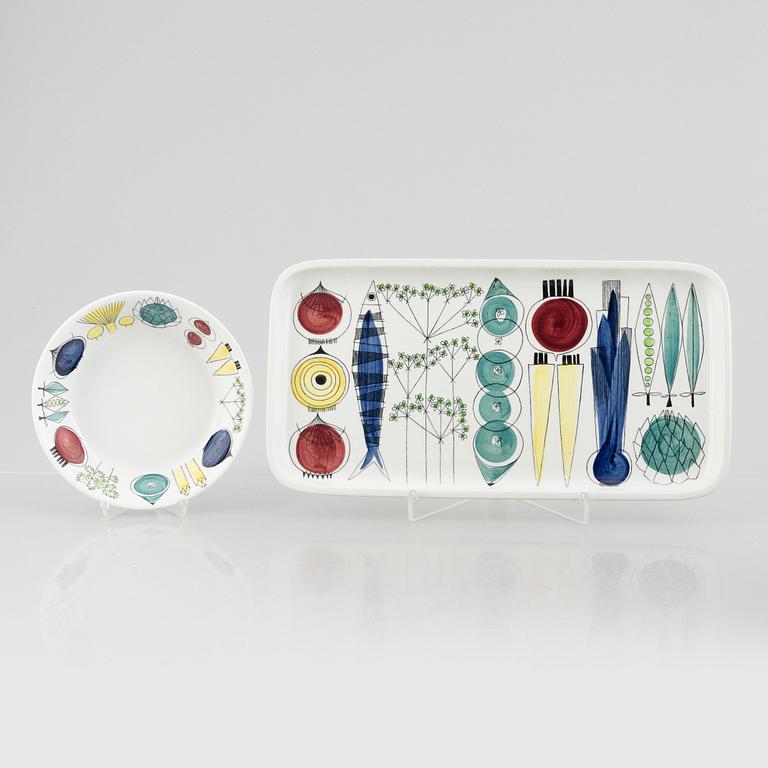 Marianne Westman, four pieces of "Picknick" flintware, Rörstrand, Sweden, 1950's/60's.