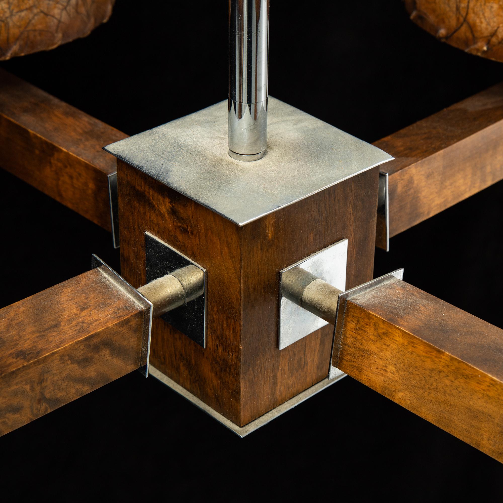 A 1930-40's art déco ceiling lamp.