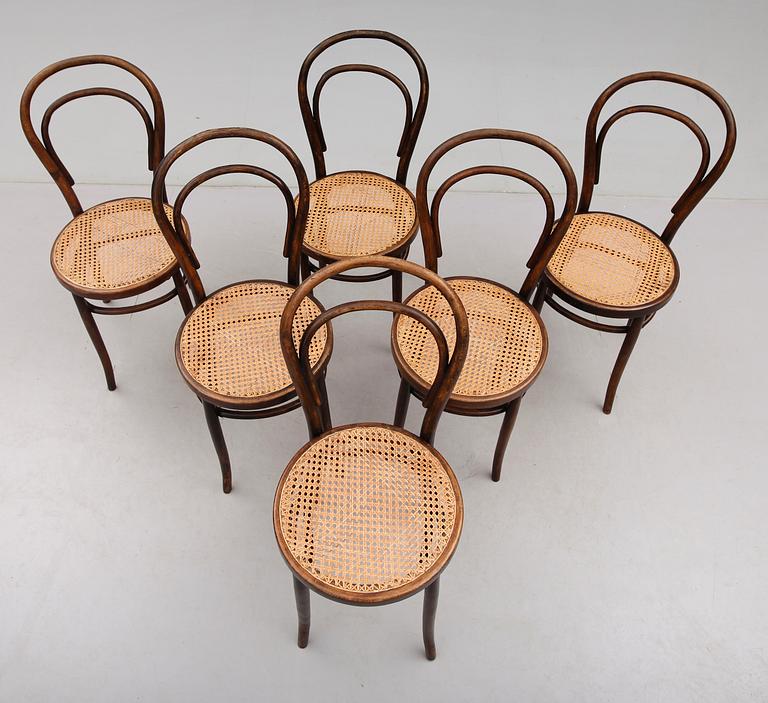 STOLAR, 6 st, Thonetmodell, 1900-talets början.