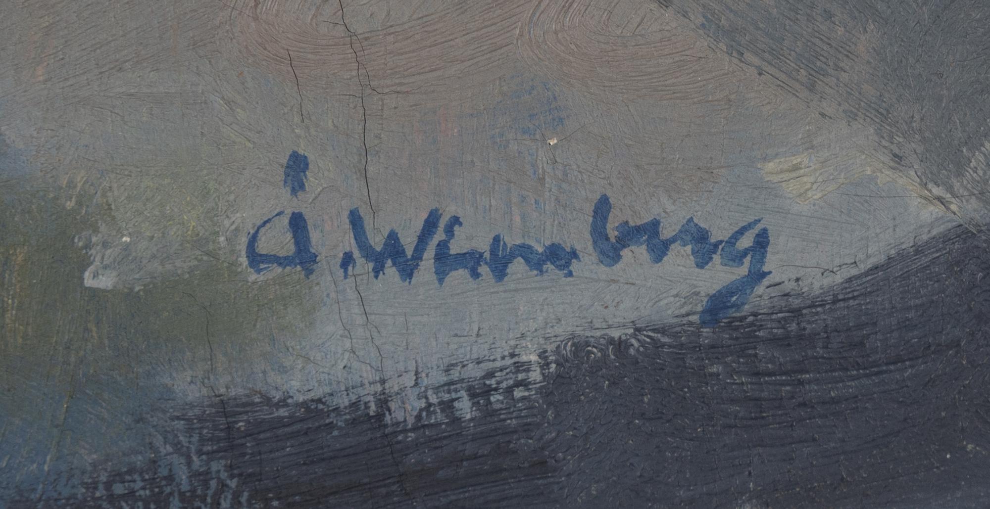 Åke Winnberg, oil on canvas. signed.