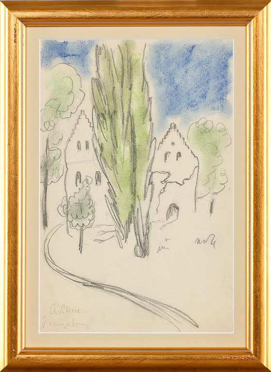 AGNES CLEVE, blandteknik, signerad.