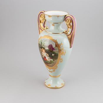 A large earthenware floor vase, Gustafsberg, 1885.