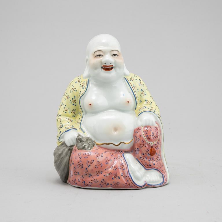 A chinese figure of buddai, 20th Century.