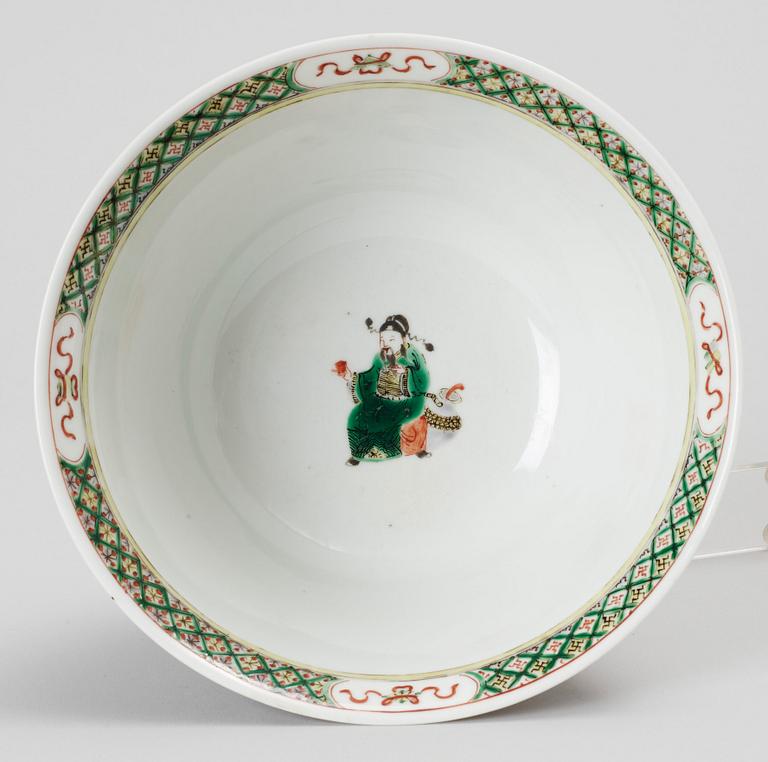 SKÅL, porslin, Kina. 1800-talets sista del.