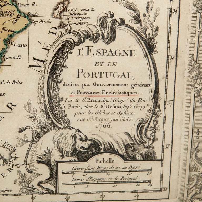 Maps of Europe, 8 pcs., 18th century, France.