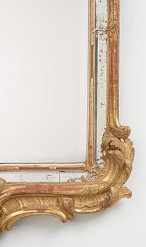 A Swedish Rococo 1760's mirror.