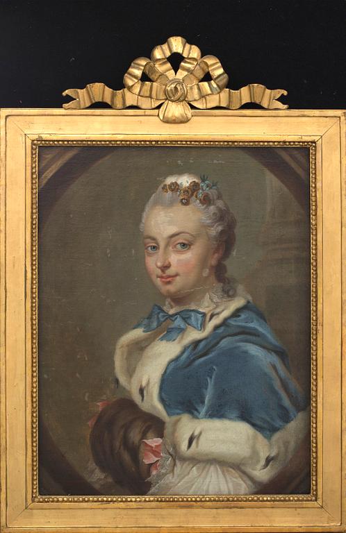 OKÄND KONSTNÄR 1700-TAL , 2 pcs oil on canvas.