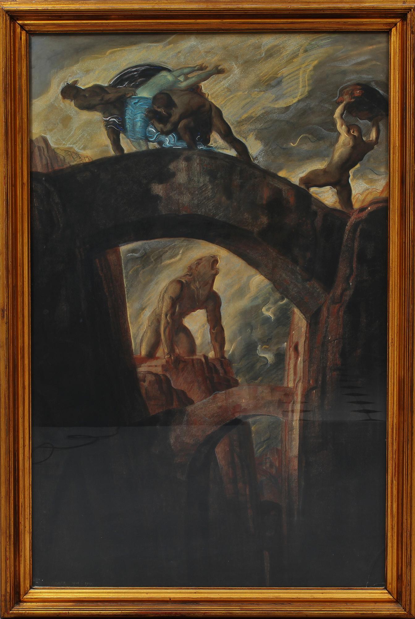 LOIS GRUBER, akvarell, sign. o dat 1914-1917.