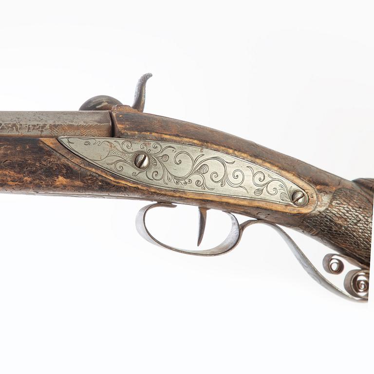 Percussion rifle, for hunting, second half of the 19th century.