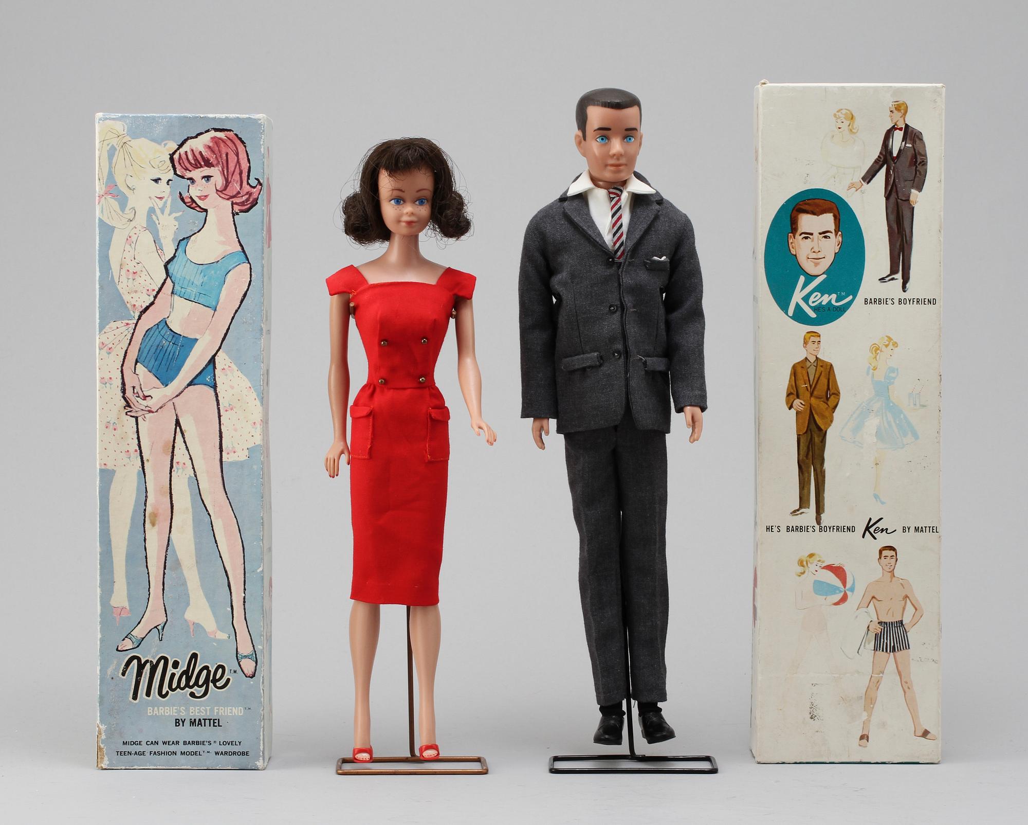 BARBIEDOCKOR, 2 st, 1950/60-tal.