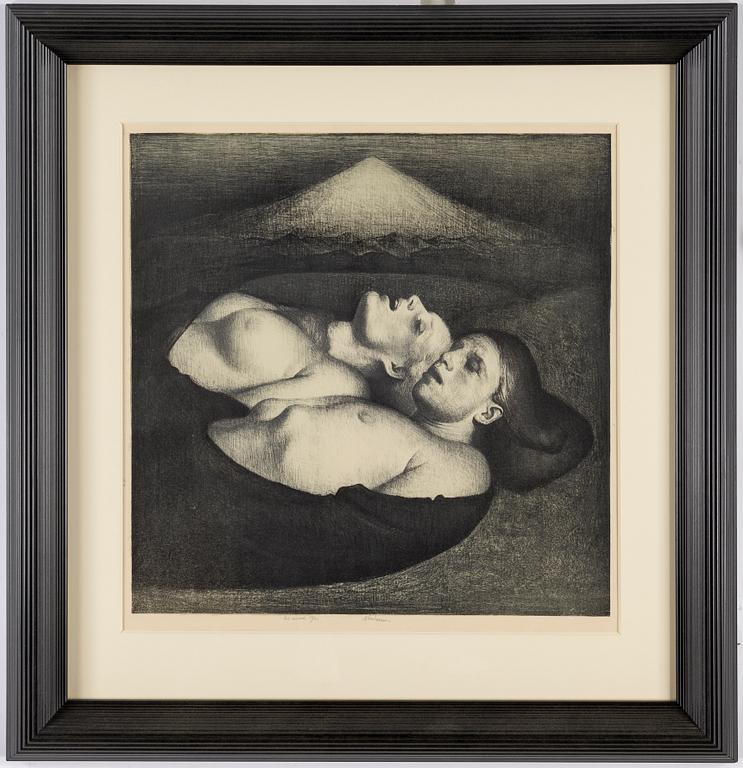 ODD NERDRUM, a lithograph, signed and numbered 29/50.