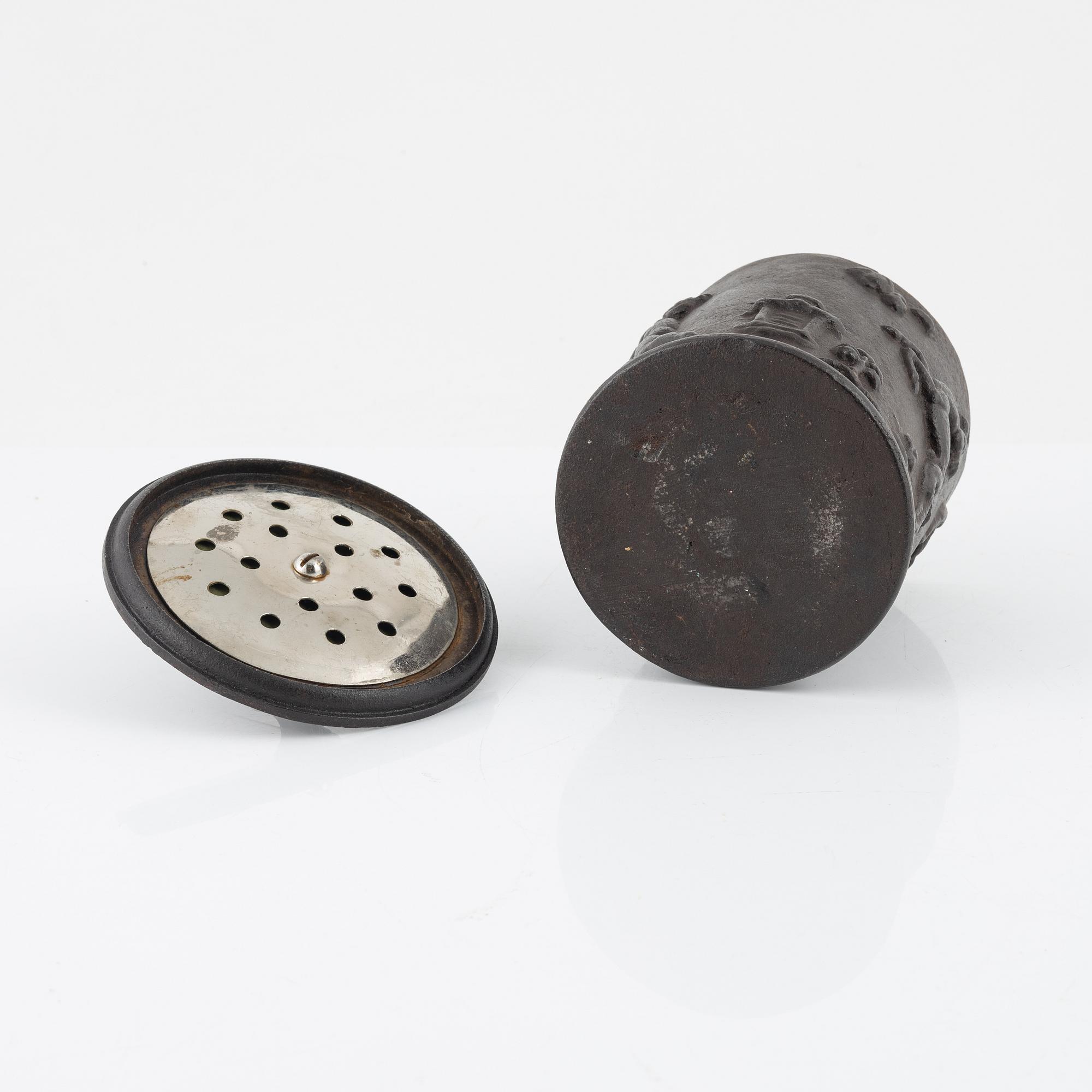 Carl Elmberg, tobaksburk, gjutjärn, Näfveqvarn, 1920/30-tal.