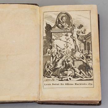 A BOOK, John Barclay, Satyricon, 1674.