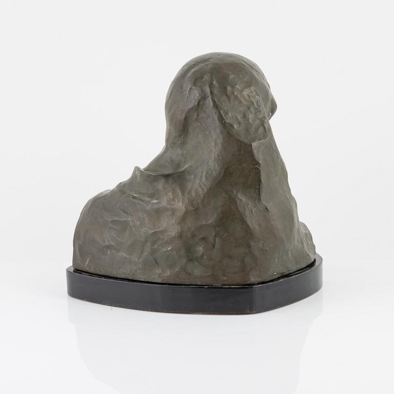 Johan Runer, skulptur, brons,  signerad och daterad -13.
