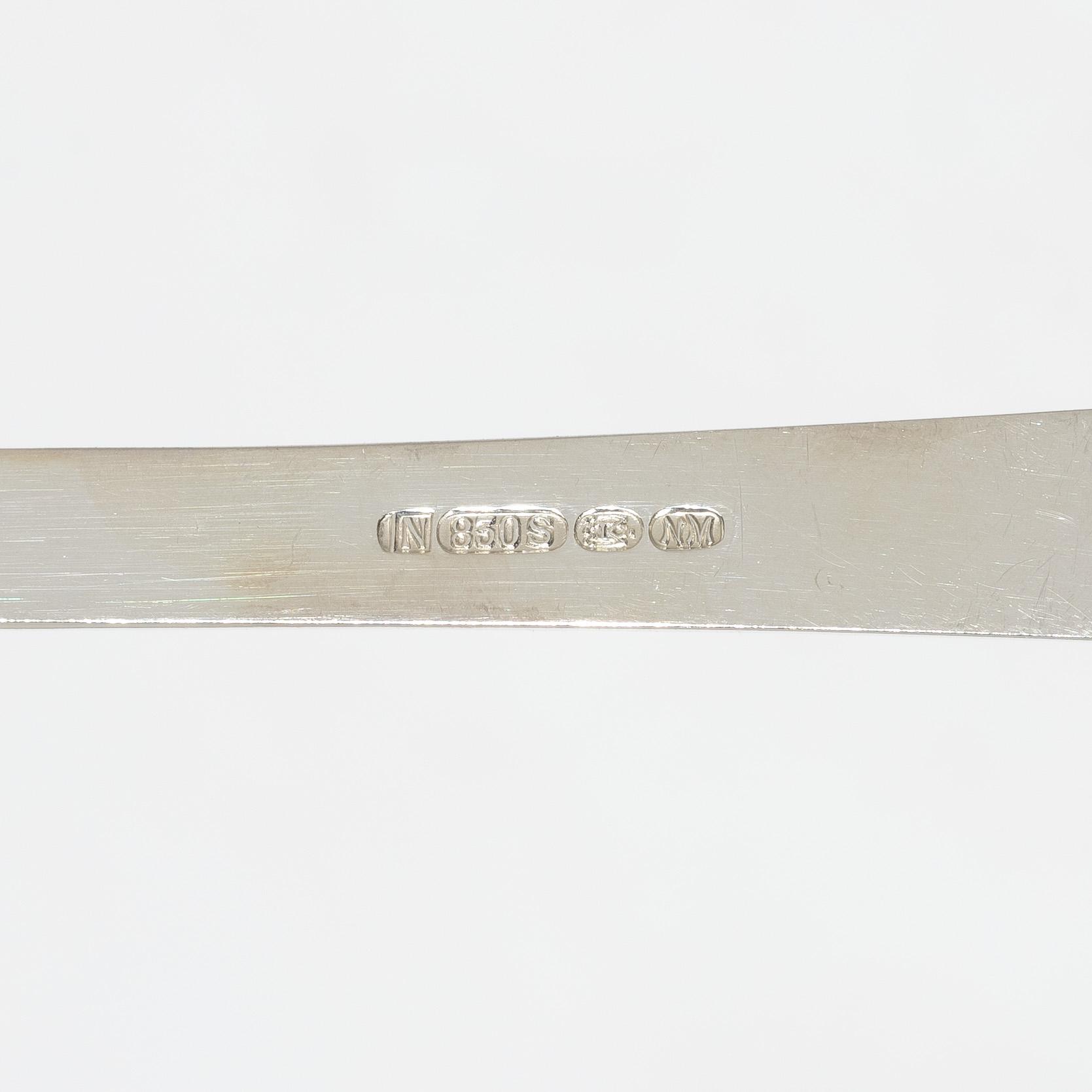 Theodor Olsen, cutlery set, 111 pieces, silver, model Anitra, in a case by master carver Emil Sandberg (1905-1998).