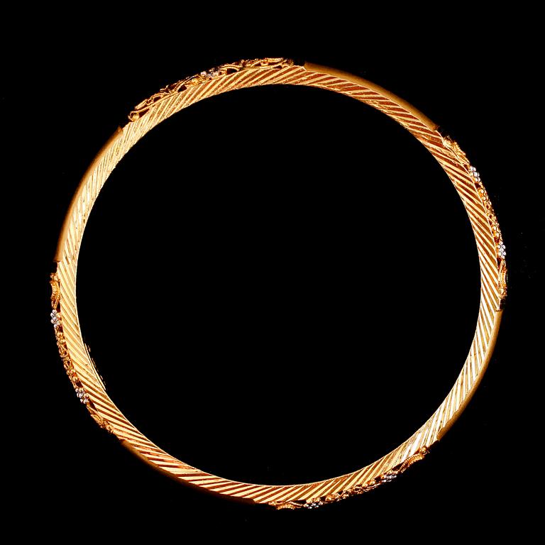 ARMBAND, 22 k guld. Vikt ca 18 gram.