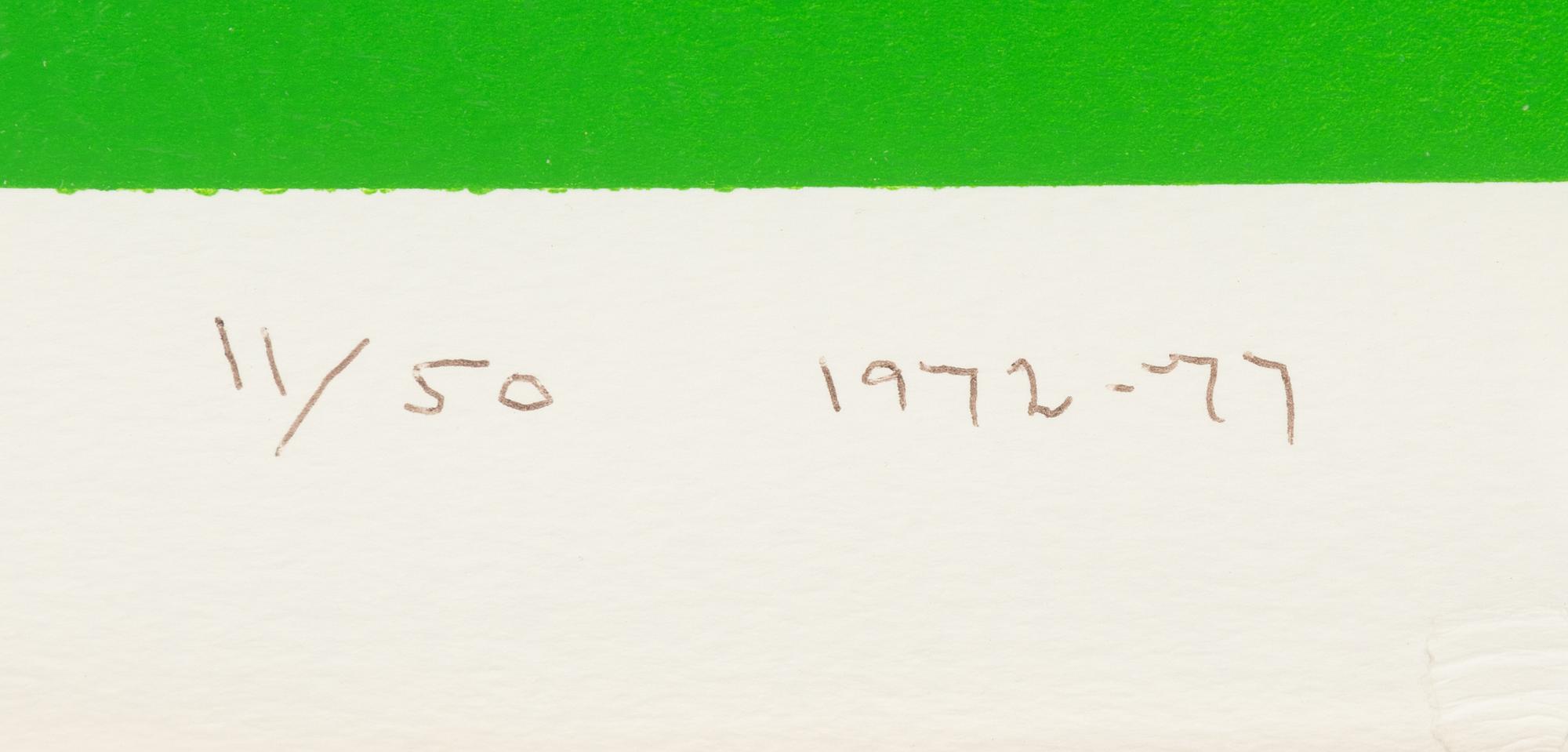 Olle Bærtling, färgserigrafi. Signerad och daterad 1972-77 och numrerad 11/50 med blyerts.